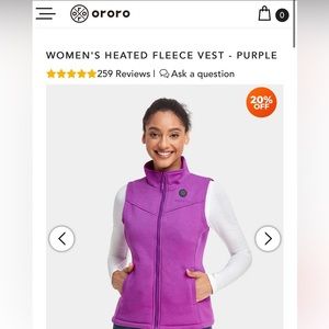 Ororo womens heated vest